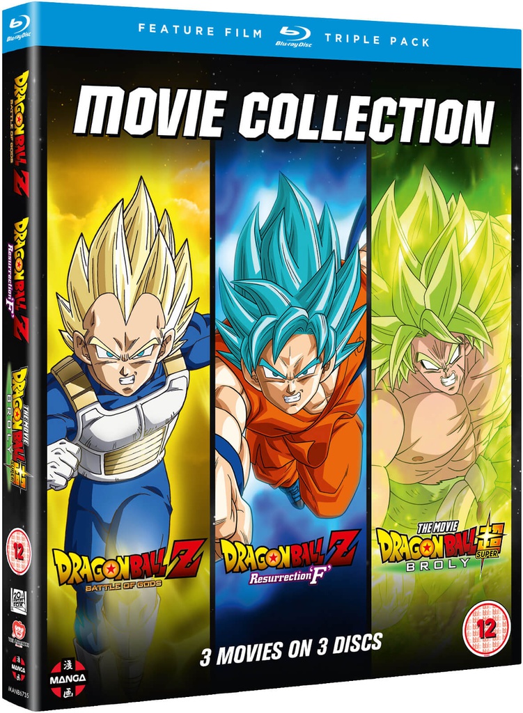 DRAGON BALL SUPER Movie Trilogy Battle of Gods Resurrection